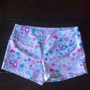 Savage barbell white booty shorts